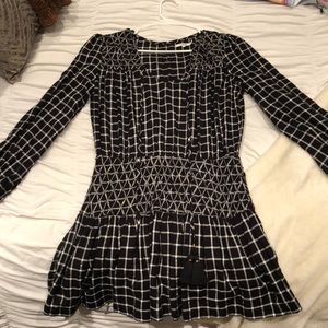 Tularosa black and white mini dress